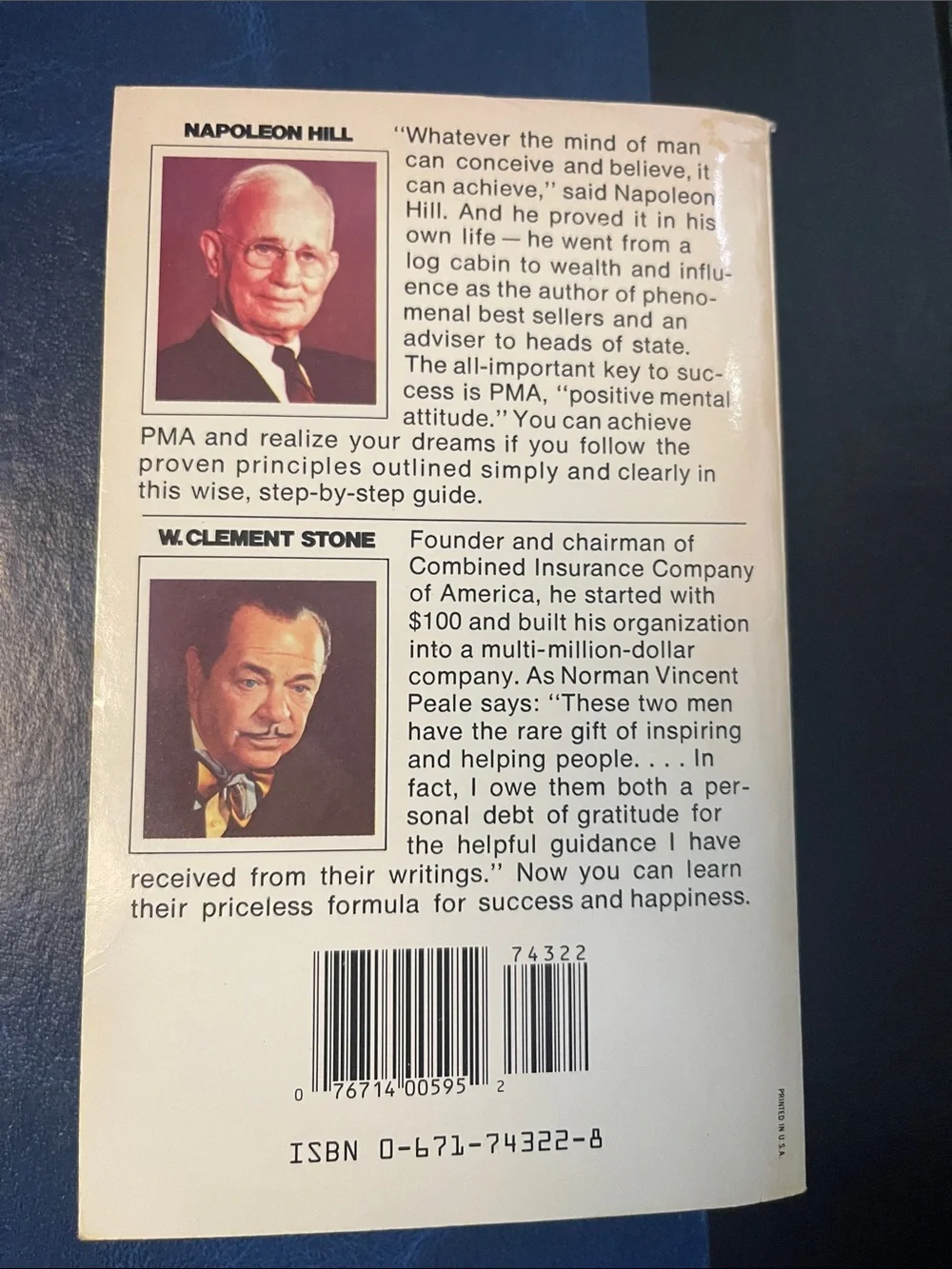 New-unopened. Success Through a Positive Mental Attitude book. Mint condition